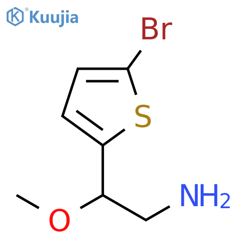 2-(5-bromothiophen-2-yl)-2-methoxyethan-1-amine structure