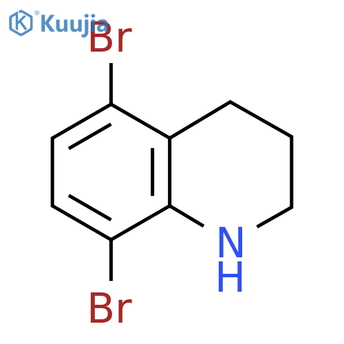 5,8-Dibromo-1,2,3,4-tetrahydroquinoline structure