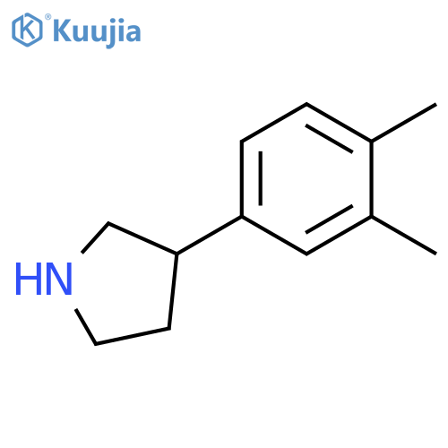 3-(3,4-dimethylphenyl)pyrrolidine structure
