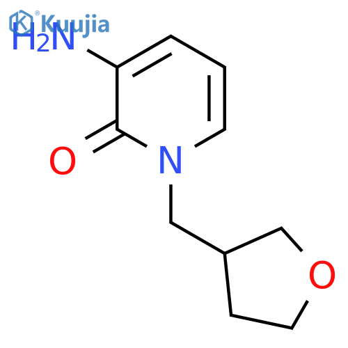 3-amino-1-(oxolan-3-yl)methyl-1,2-dihydropyridin-2-one structure