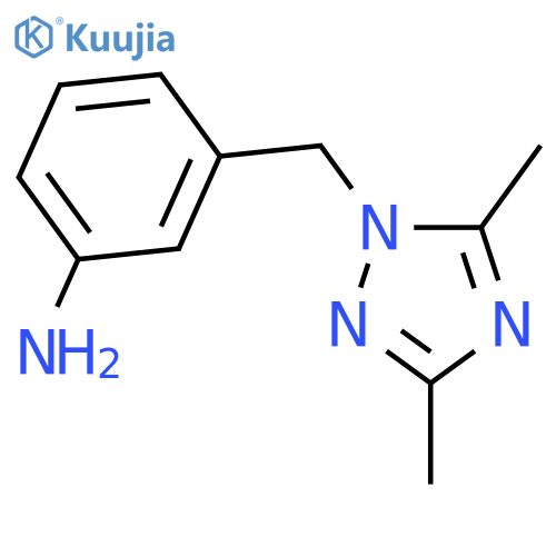3-(Dimethyl-1H-1,2,4-triazol-1-yl)methylaniline structure
