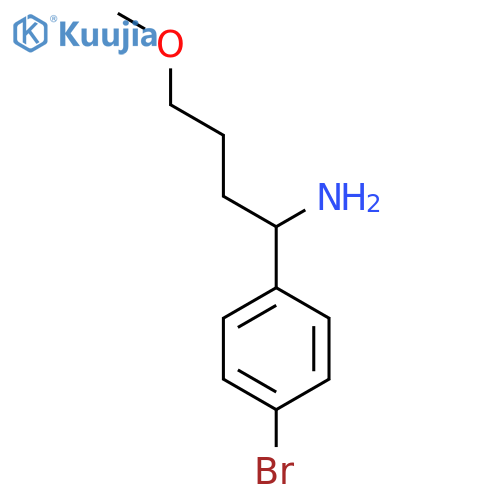 1-(4-bromophenyl)-4-methoxybutan-1-amine structure