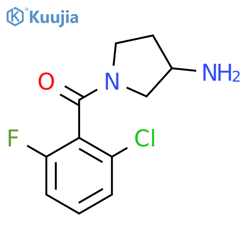 (3-Aminopyrrolidin-1-yl)(2-chloro-6-fluorophenyl)methanone structure