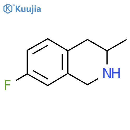 7-fluoro-3-methyl-1,2,3,4-tetrahydroisoquinoline structure