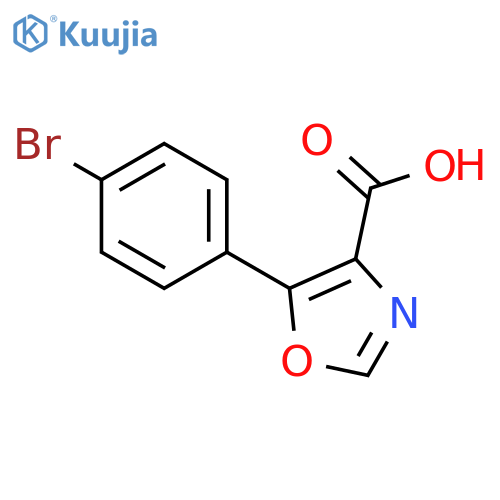 5-(4-Bromophenyl)oxazole-4-carboxylic acid structure