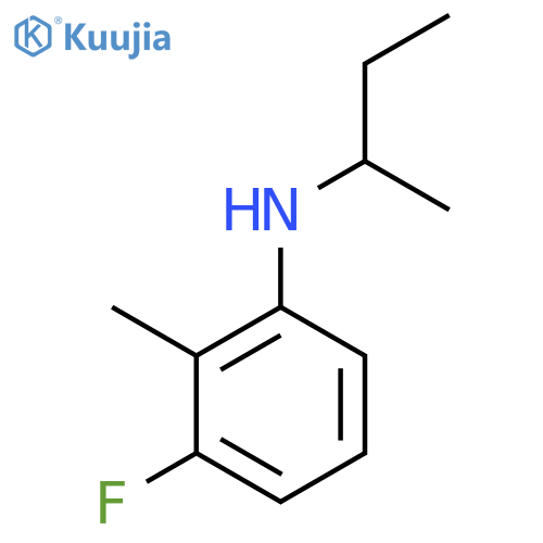 N-(butan-2-yl)-3-fluoro-2-methylaniline structure