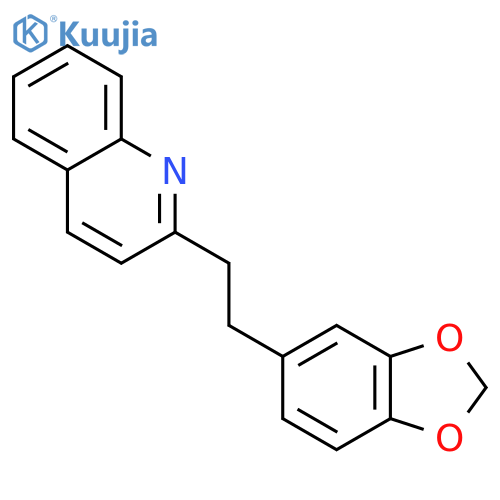 2-(2-(benzo[d][1,3]dioxol-5-yl)ethyl)quinoline structure
