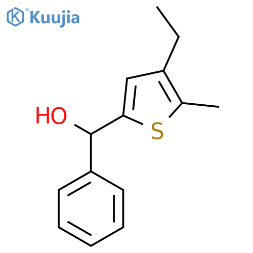(4-Ethyl-5-methylthiophen-2-yl)(phenyl)methanol structure