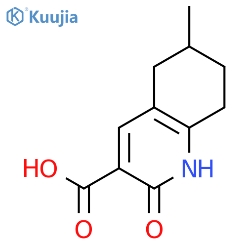 6-Methyl-2-oxo-1,2,5,6,7,8-hexahydroquinoline-3-carboxylic acid structure