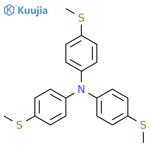 Benzenamine, 4-(methylthio)-N,N-bis[4-(methylthio)phenyl]- structure