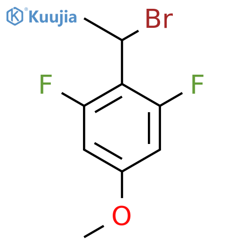 2-(1-Bromoethyl)-1,3-difluoro-5-methoxybenzene structure