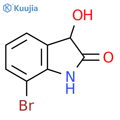 2H-Indol-2-one, 7-bromo-1,3-dihydro-3-hydroxy- structure