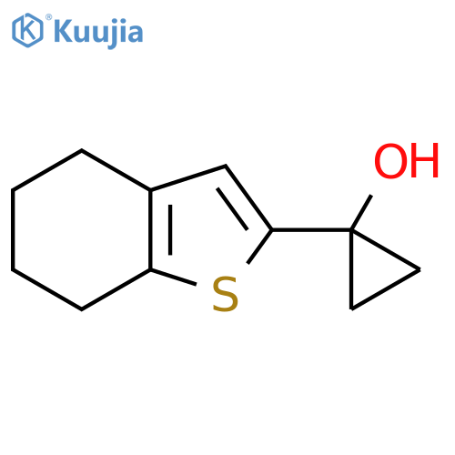 1-(4,5,6,7-tetrahydro-1-benzothiophen-2-yl)cyclopropan-1-ol structure