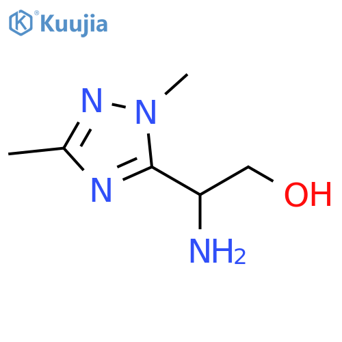 2-amino-2-(dimethyl-1H-1,2,4-triazol-5-yl)ethan-1-ol structure