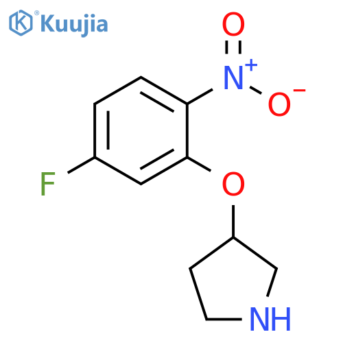 3-(5-fluoro-2-nitrophenoxy)pyrrolidine structure