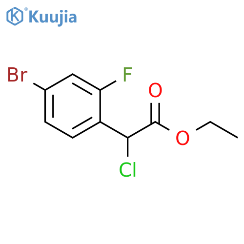 ethyl 2-(4-bromo-2-fluorophenyl)-2-chloroacetate structure