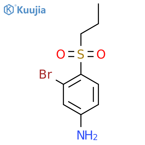 3-Bromo-4-(propane-1-sulfonyl)aniline structure