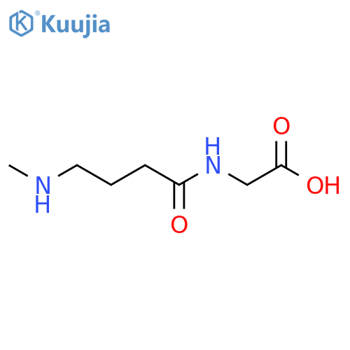 2-[4-(Methylamino)butanamido]acetic acid structure