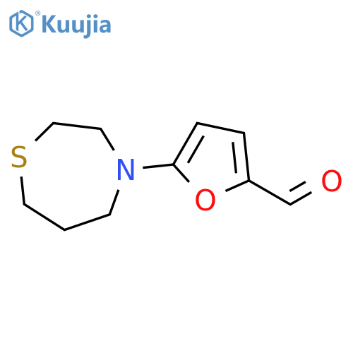 5-(Tetrahydro-1,4-thiazepin-4(5H)-yl)-2-furancarboxaldehyde structure