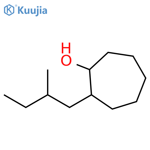 2-(2-methylbutyl)cycloheptan-1-ol structure