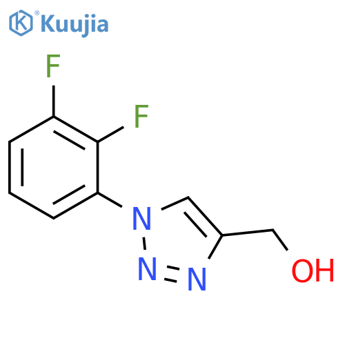 [1-(2,3-difluorophenyl)-1H-1,2,3-triazol-4-yl]methanol structure