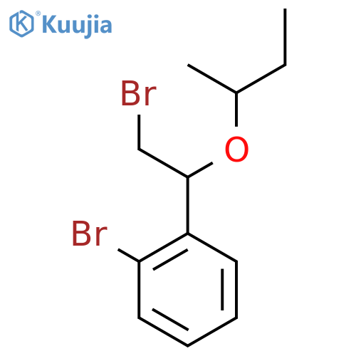 1-bromo-2-2-bromo-1-(butan-2-yloxy)ethylbenzene structure