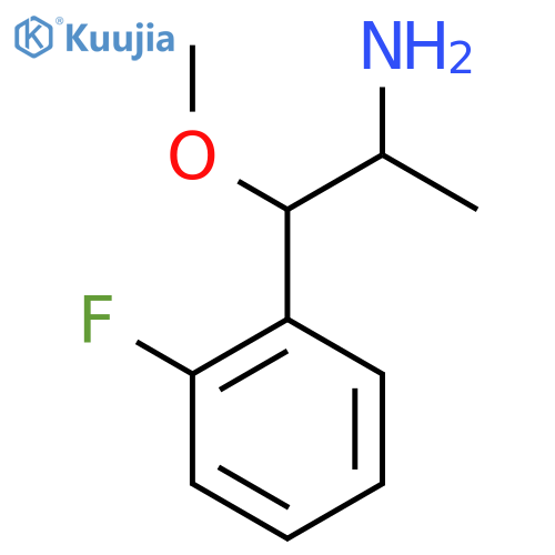 1-(2-fluorophenyl)-1-methoxypropan-2-amine structure
