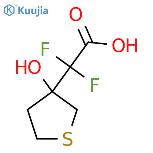 2,2-difluoro-2-(3-hydroxythiolan-3-yl)acetic acid structure