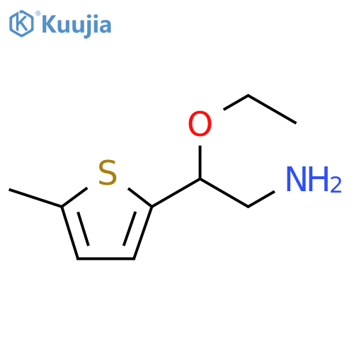 2-ethoxy-2-(5-methylthiophen-2-yl)ethan-1-amine structure