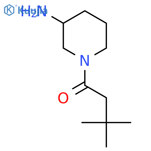 1-(3-Aminopiperidin-1-yl)-3,3-dimethylbutan-1-one structure