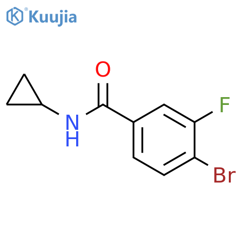 4-Bromo-N-cyclopropyl-3-fluorobenzamide structure