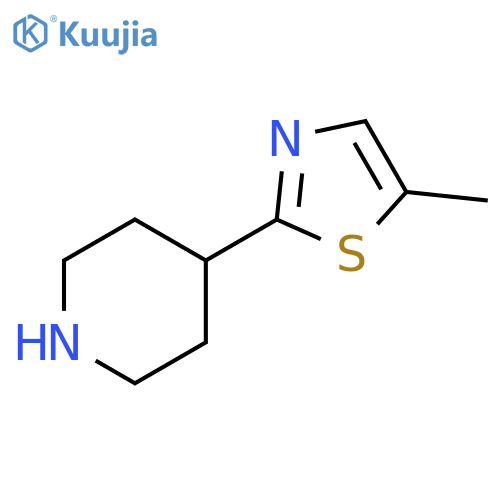 4-(5-methyl-1,3-thiazol-2-yl)piperidine structure