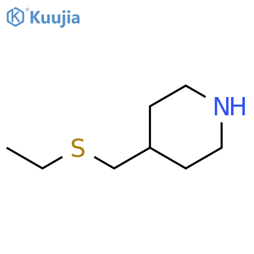 4-[(ethylsulfanyl)methyl]piperidine structure