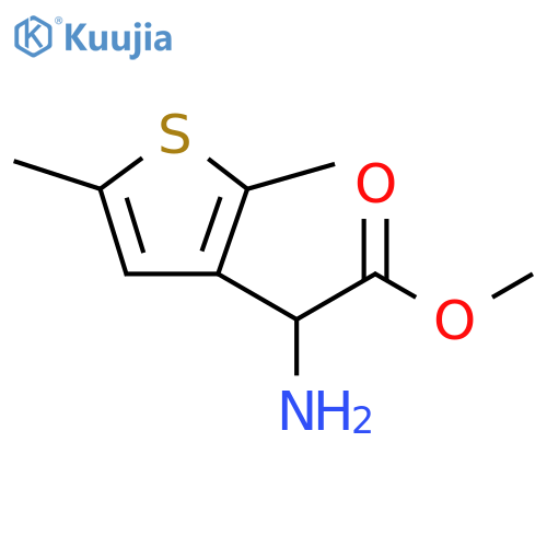methyl 2-amino-2-(2,5-dimethylthiophen-3-yl)acetate structure