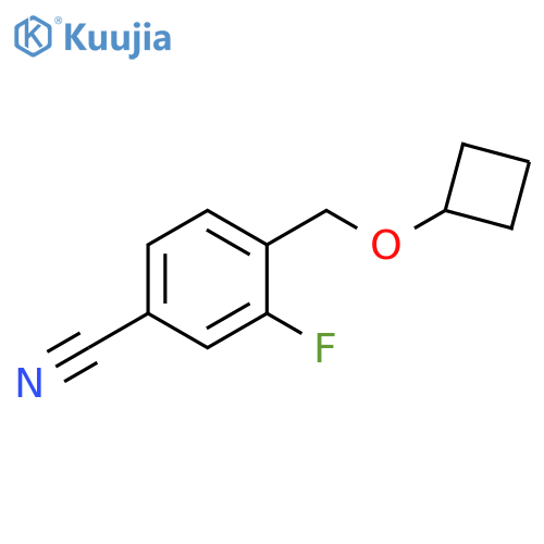 4-(cyclobutoxymethyl)-3-fluorobenzonitrile structure