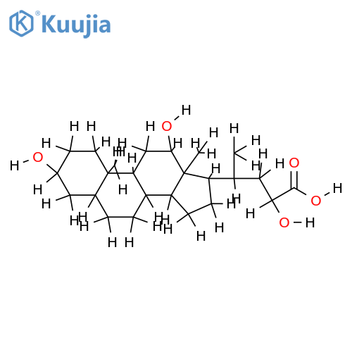 Bitocholsaeure, 3alpha,12alpha,23-Trihydroxy-cholansaeure structure