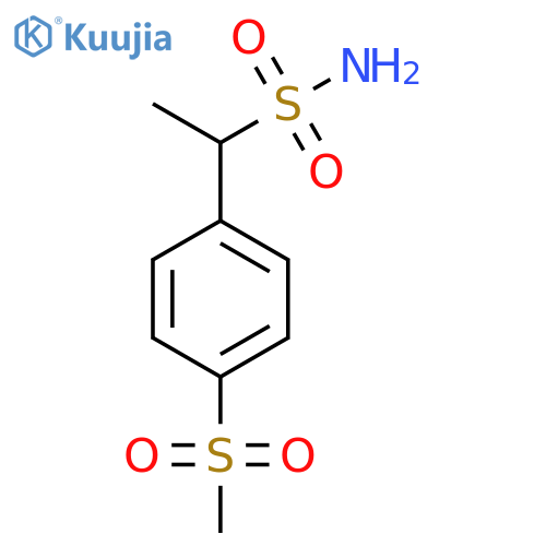 1-(4-methanesulfonylphenyl)ethane-1-sulfonamide structure