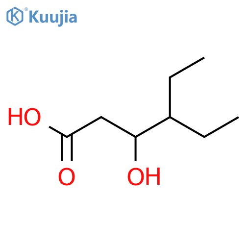 4-ethyl-3-hydroxyhexanoic acid structure