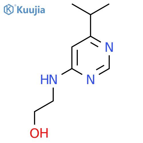 2-{[6-(Propan-2-yl)pyrimidin-4-yl]amino}ethan-1-ol structure