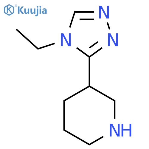3-(4-Ethyl-4H-1,2,4-triazol-3-yl)piperidine structure