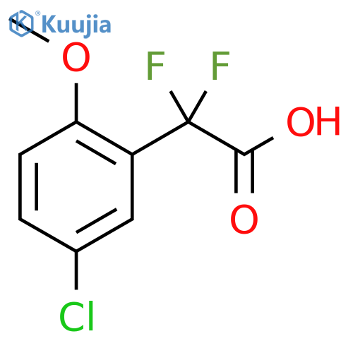 2-(5-chloro-2-methoxyphenyl)-2,2-difluoroacetic acid structure
