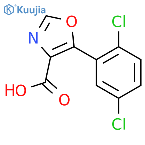5-(2,5-dichlorophenyl)-1,3-oxazole-4-carboxylic acid structure