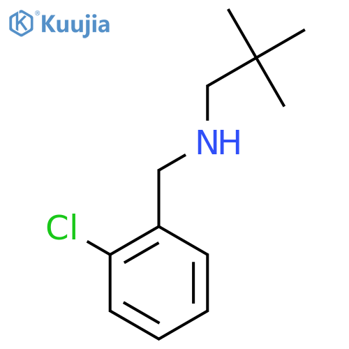 (2-chlorophenyl)methyl(2,2-dimethylpropyl)amine structure