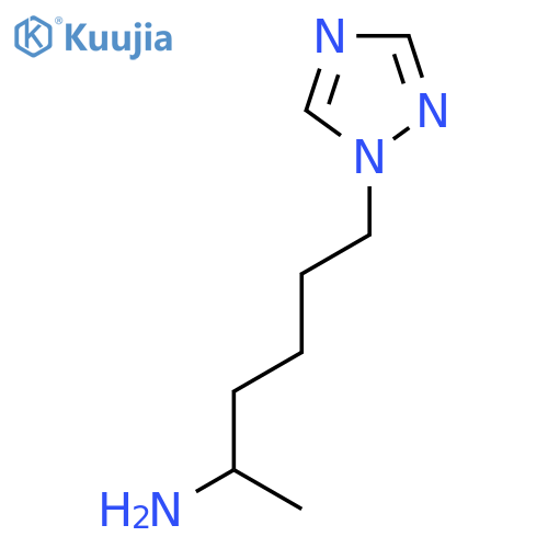 6-(1H-1,2,4-triazol-1-yl)hexan-2-amine structure