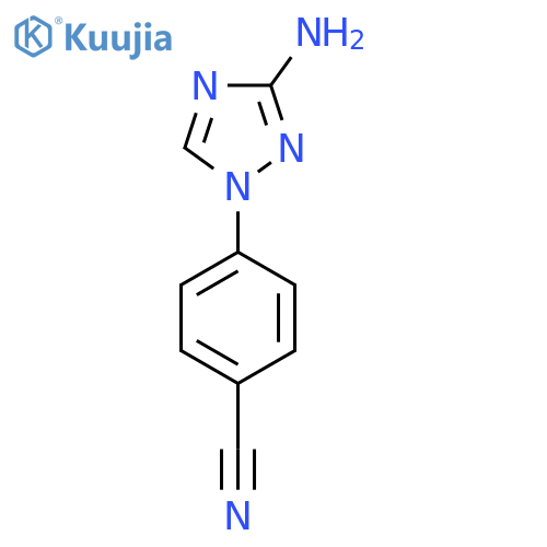 4-(3-Amino-1H-1,2,4-triazol-1-yl)benzonitrile structure