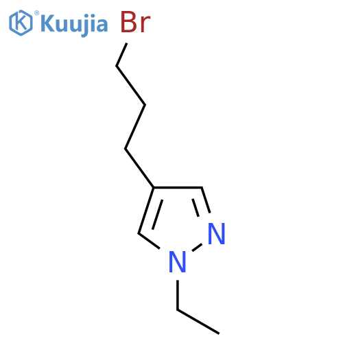 1H-Pyrazole, 4-(3-bromopropyl)-1-ethyl- structure