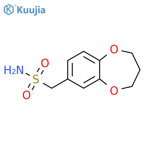 (3,4-dihydro-2H-1,5-benzodioxepin-7-yl)methanesulfonamide structure