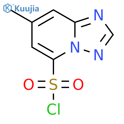 7-METHYL-1,2,4TRIAZOLO1,5-APYRIDINE-5-SULFONYL CHLORIDE structure