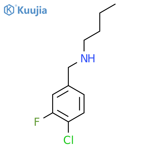 butyl(4-chloro-3-fluorophenyl)methylamine structure