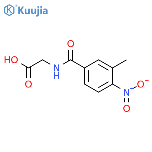 2-(3-methyl-4-nitrophenyl)formamidoacetic acid structure